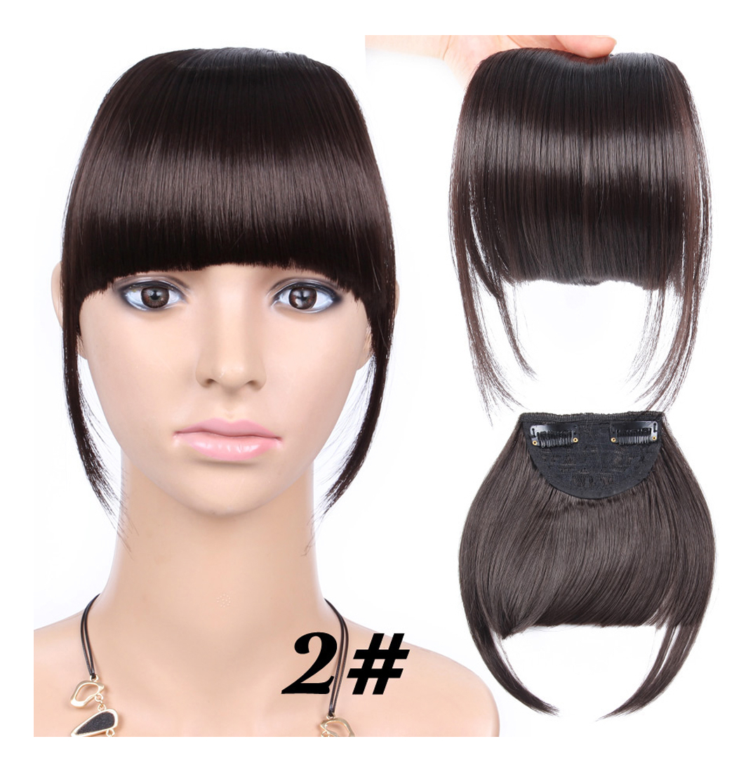 Peruca French Air Bangs, Cabelo Falso Invisível, Natural, Me - Imagem 11