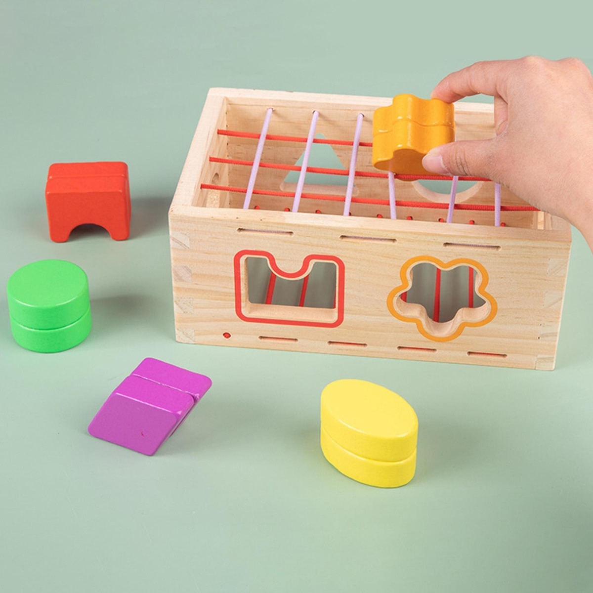 Caixa Sensorial Montessori Cor Cognição Sensorial - Imagem 6