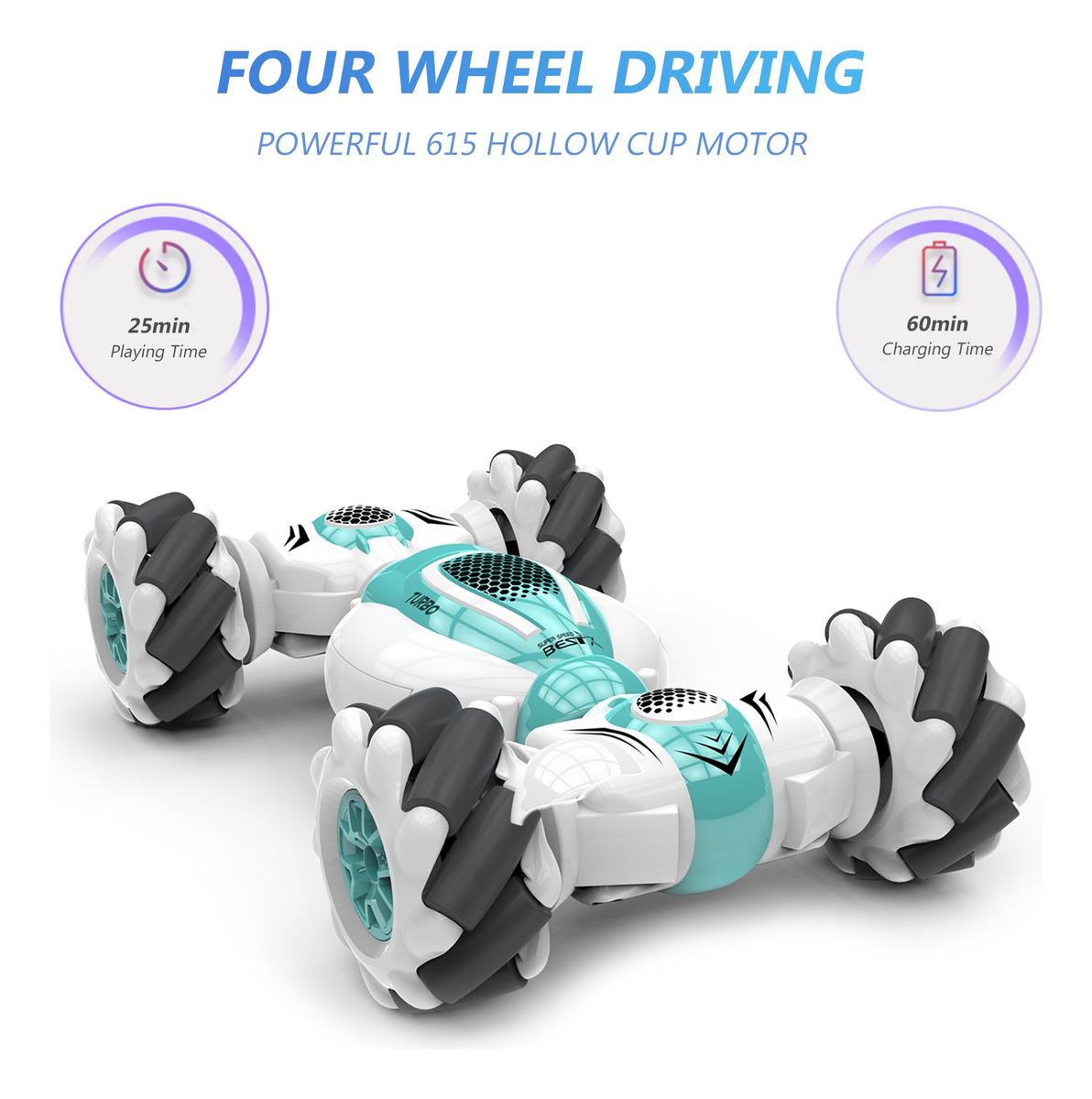 Carrinho S-012 Rc Stunt Car Controle Remoto E Gesto Sensor - Imagem 8