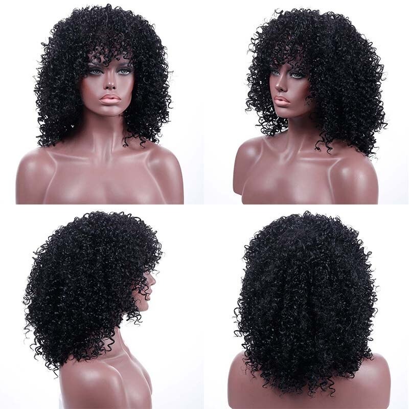 Peruca De Renda Afro Cacheado Feminina Natural De Cachos Com - Imagem 7