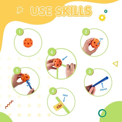Conjunto De Construção De Barraca Infantil 155pcs Diy - Imagem 4