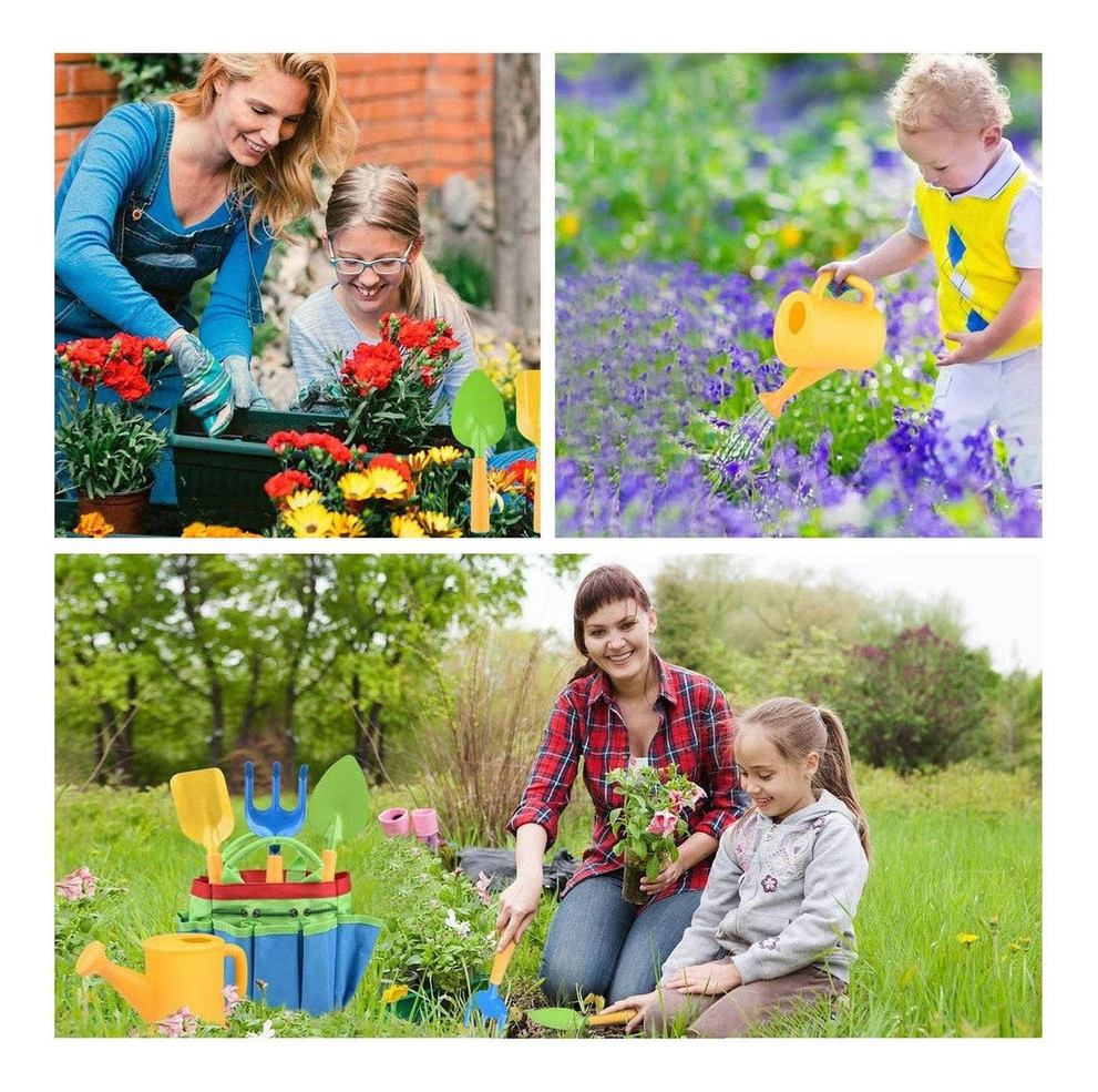 Conjunto De 8 Peças De Ferramentas De Jardinagem Infantil De - Imagem 8