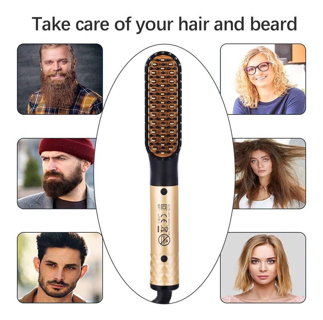 Alisador De Barba Masculino, Escova De Alisamento Profission - Imagem 3