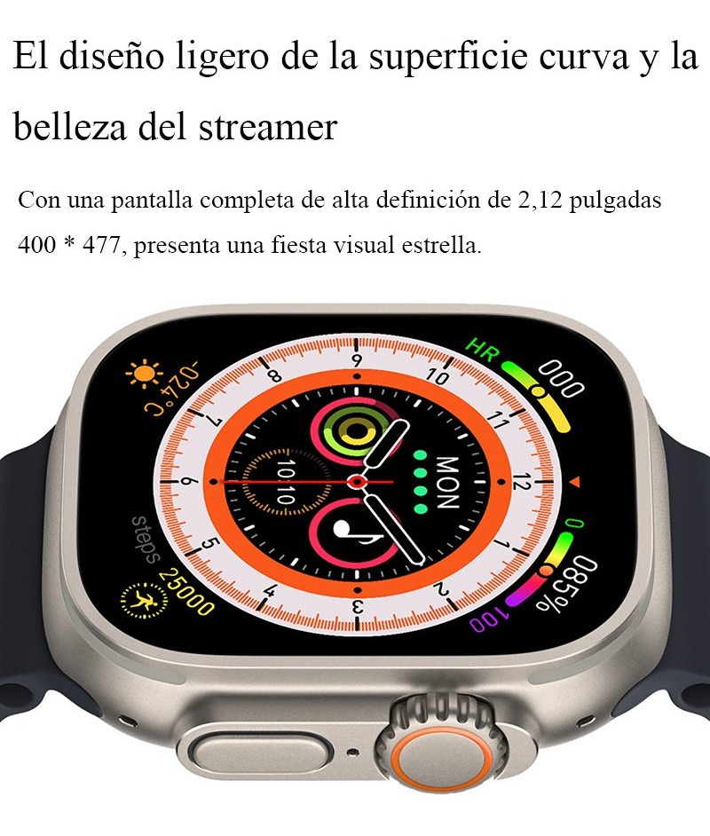 Smartwatch Hk8 Pro Max Nfc Ip68 - Imagem 9