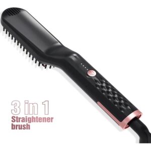 Prancha Pente Escova Alisador De Cabelo E Barba