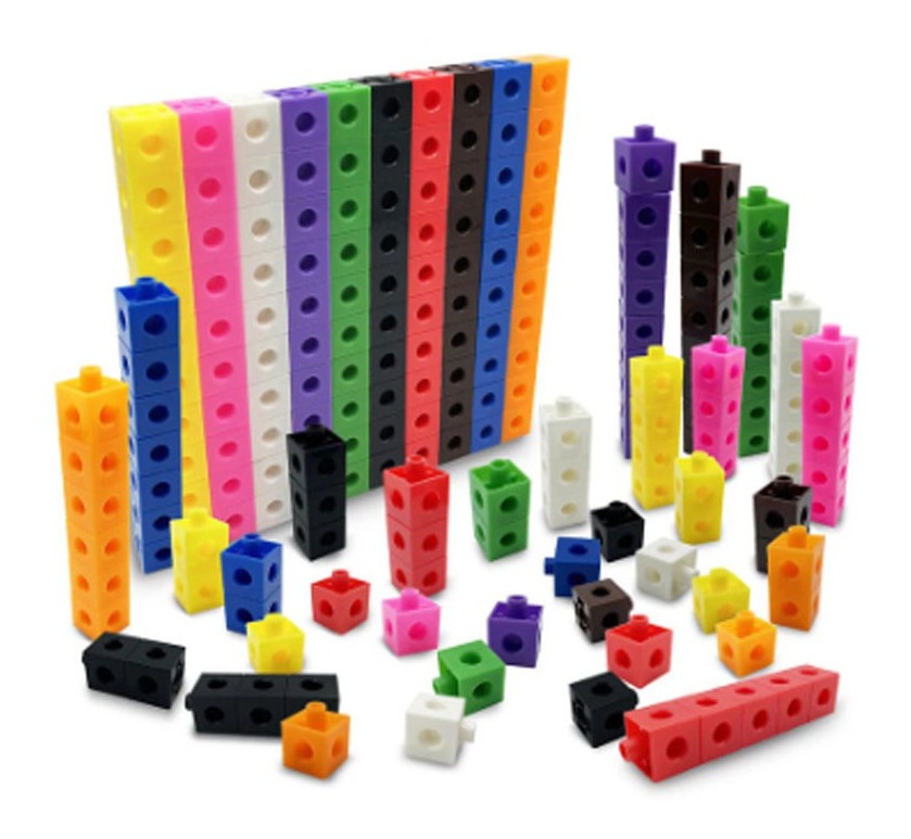 Cubo Matemático De Blocos De Construção Educacional Infantil - Imagem 2