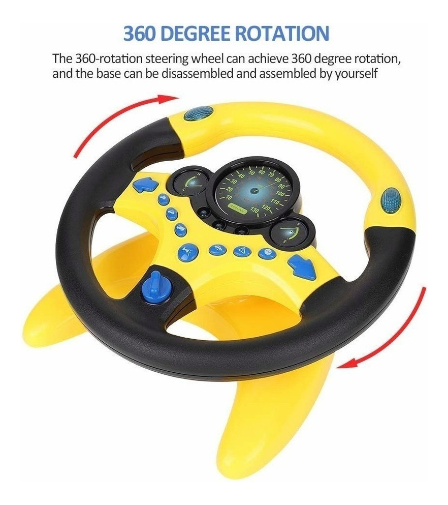 Carros De Brinquedo Com Volante Direção Simulada Direção - Imagem 5