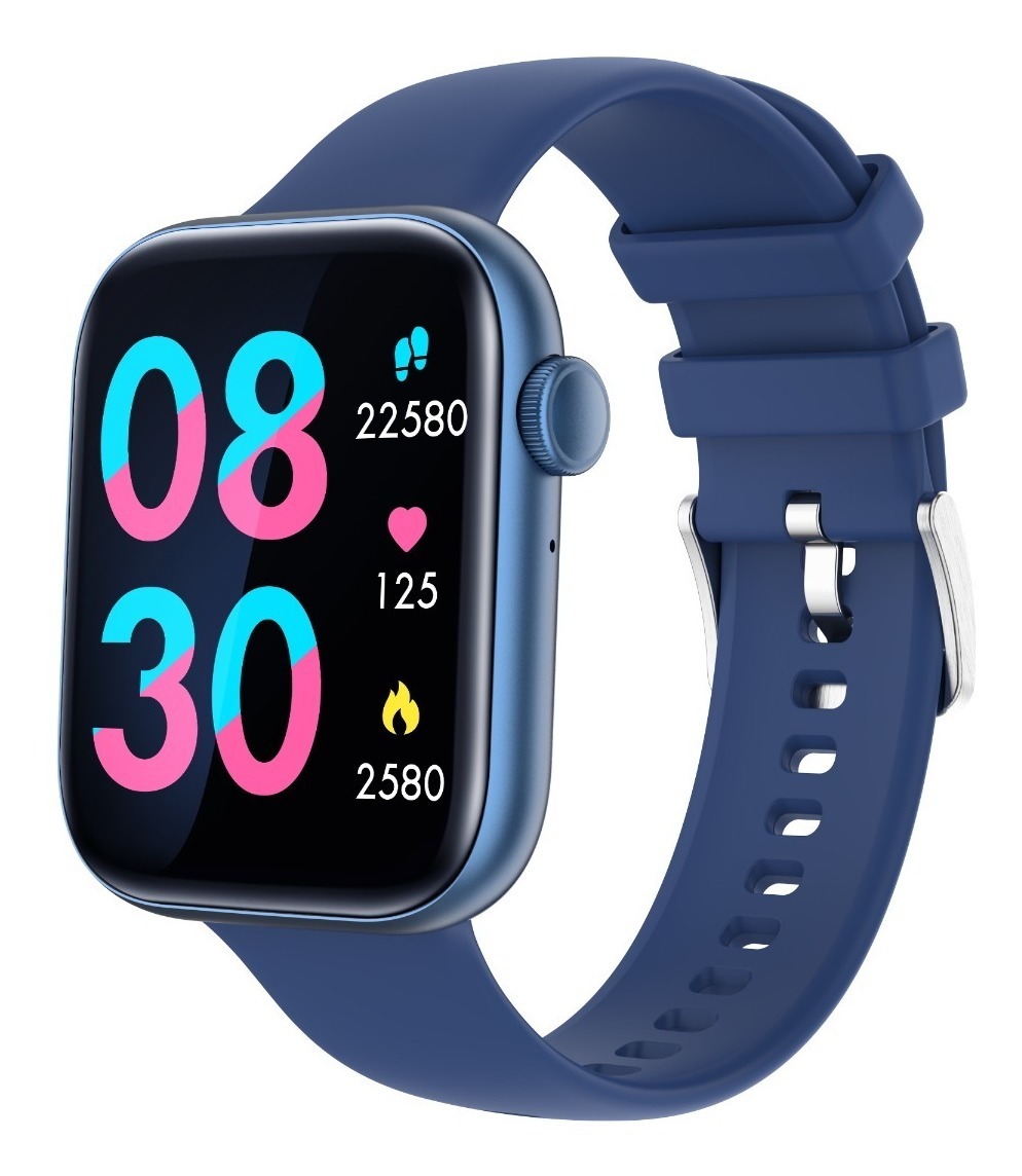 Smartwatch Impermeável Com Bluetooth Rosa Sobre Cinta Preta - Imagem 12