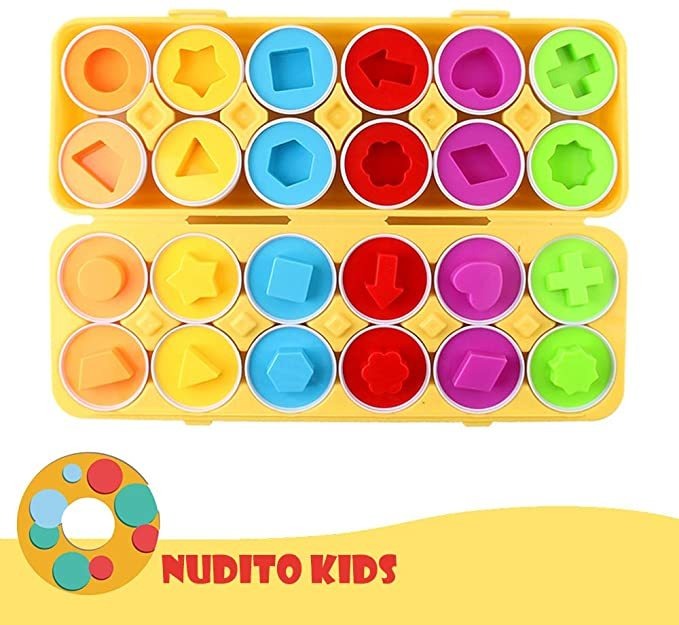 12pcs Brinquedo Educacional Bebê Brinquedo Ovo Quebra-cabeça - Imagem 12