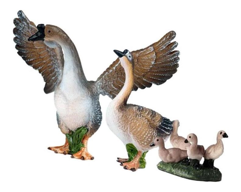 Wilflife Modelo Ganso Conjunto Modelo Animal Figura Presente - Imagem 4