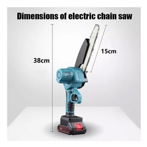 Battery Saw Mini Chainsaw 21v 1200w 6 2 Battery - Imagem 2