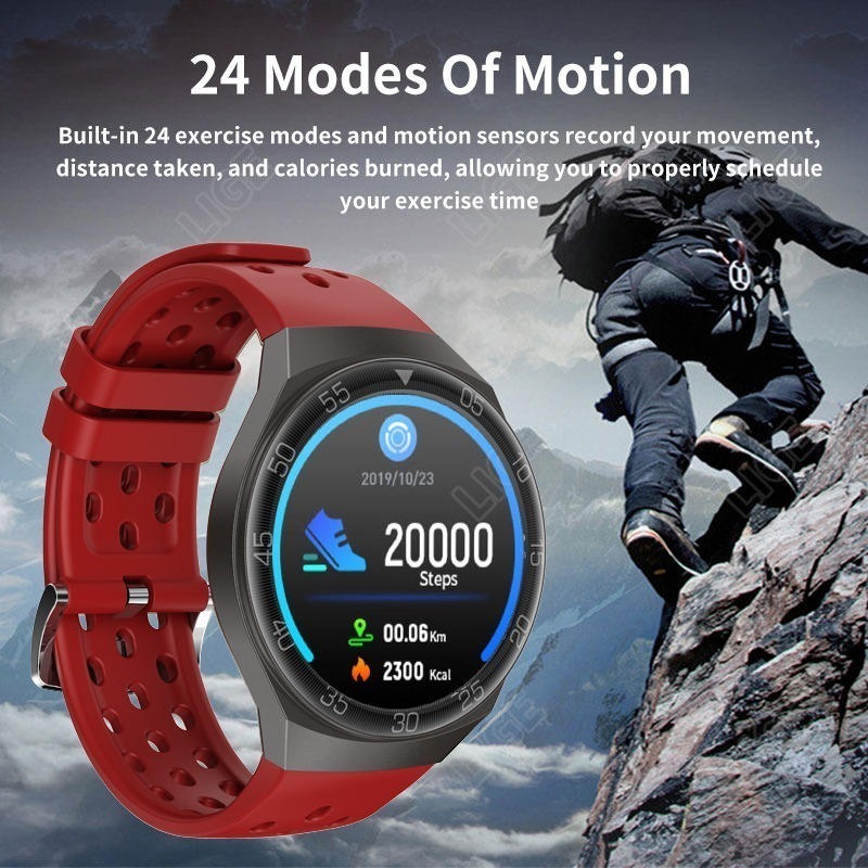 Smartwatch Bluetooth À Prova D'água Par Homens Lige - Imagem 3