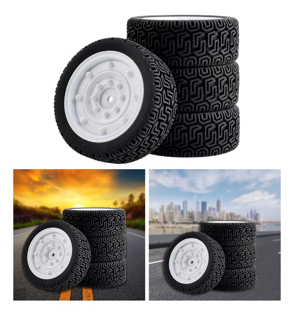 4pcs Cubos Das Rodas Jantes Para Wltoys Rc Pneus De Borracha - Imagem 14