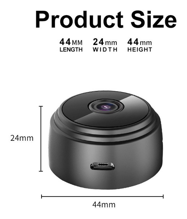 Mini Micro Camera Monitoramento Espia Segurança 1080p - Imagem 4