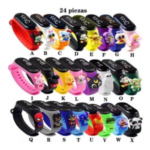 Regalo De Reloj Deportivo De Dibujos Animados Niño Niña 24p