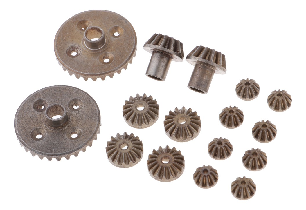 16x Metal Diferencial Dirigindo Engrenagem Planeta Conjunto