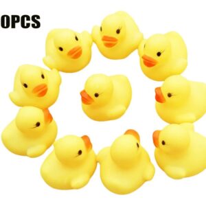 Mini Patos De Banho De Borracha Amarela Bonito 90pcs