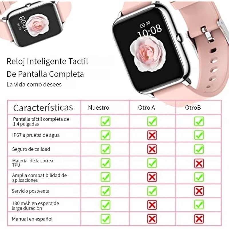 Smartwatch Esportivo De Frequência Cardíaca Bluetoo - Imagem 15