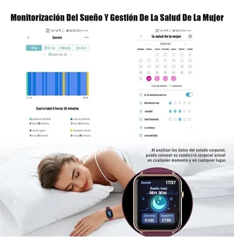 Reloj Inteligente Deportivo Para Mujer Q19 Pro Para Xiaomi H - Imagem 3