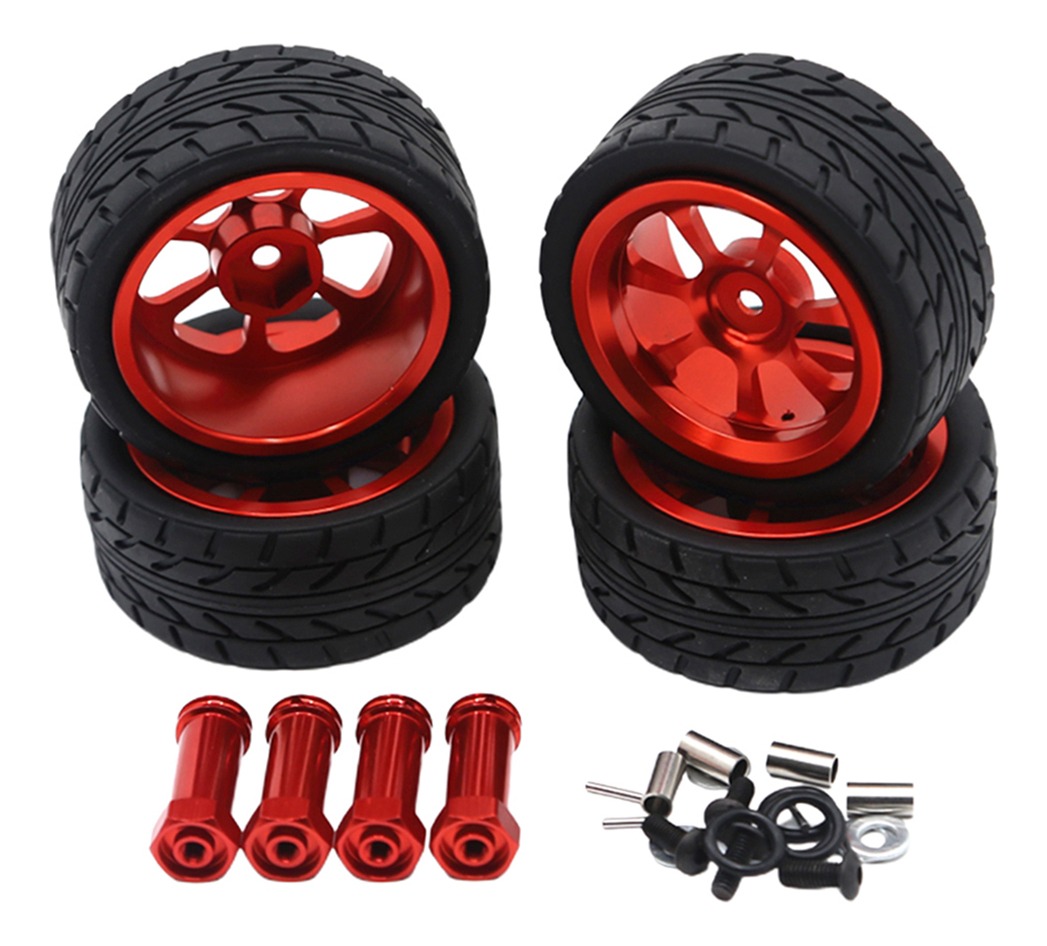 4 Peças 1/14 Rc Car Pneus Para Wltoys 144001 Com 12mm - Imagem 19