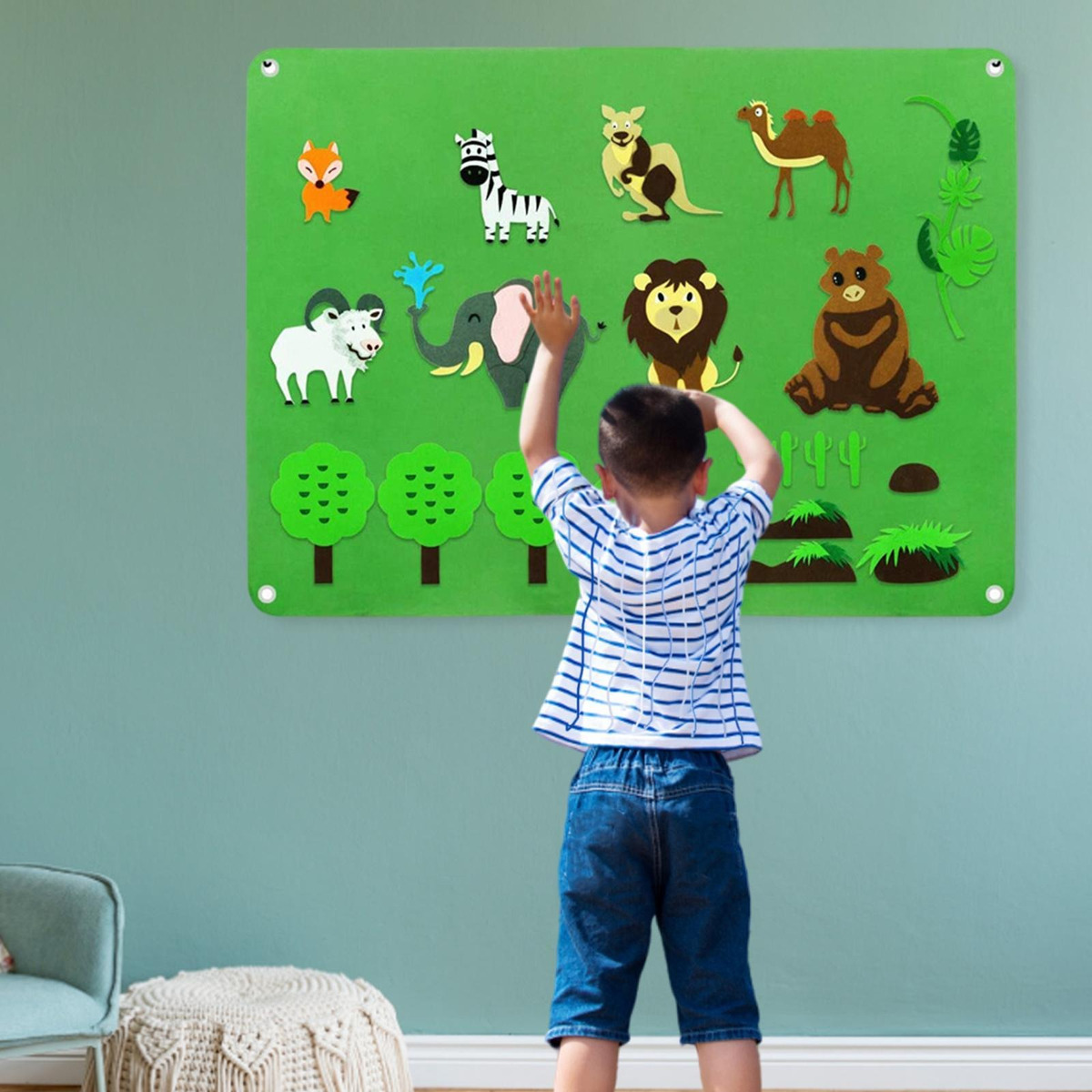 De Tabuleiro De Feltro Montessori Diy Tabuleiros De Feltro - Imagem 33