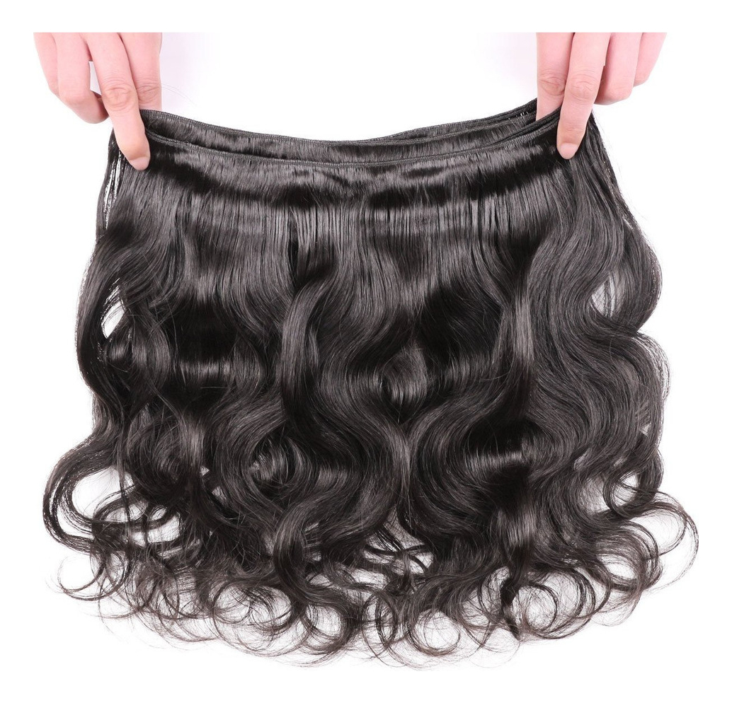 Aplique Cabelo Humano Onda Corpo Tecer Cabelo Virgem 35cm - Imagem 4