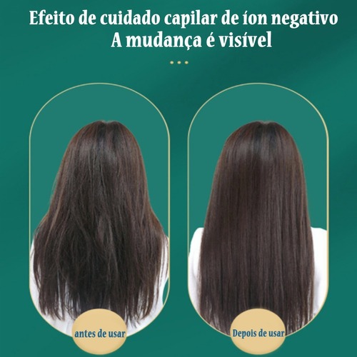Basiqe Elegante Prancha Alisadora Escova Anion Cabelo Elegan - Imagem 6