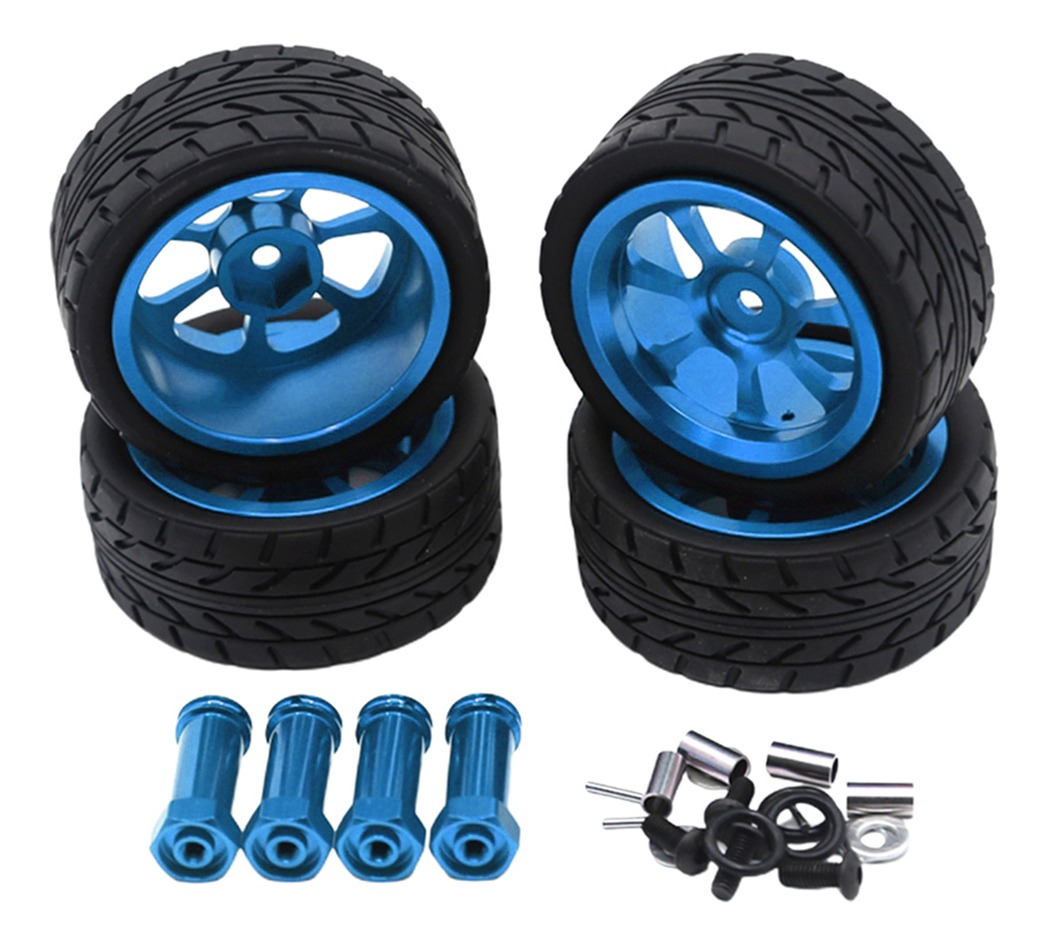 4 Peças 1/14 Rc Car Pneus & Para Wltoys 144001 Com 12mm - Imagem 17