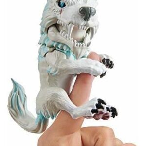 Untamed Dire Wolf Da Fingerlings Blizzard Branco Azul