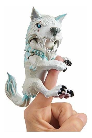 Untamed Dire Wolf Da Fingerlings Blizzard Branco Azul