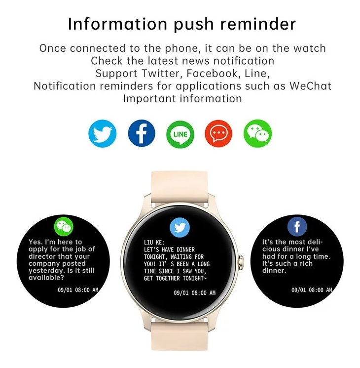 Para Xiaomi Huawei Smartwatch Senhoras Esportes 1 - Imagem 8