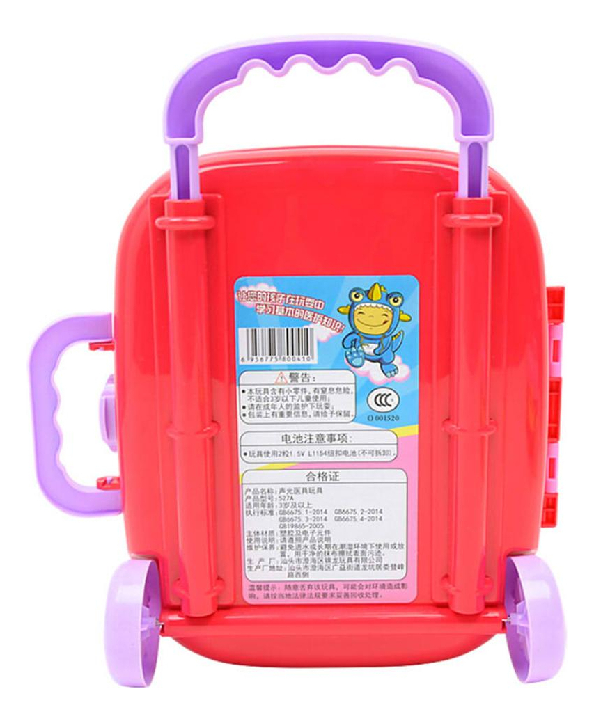 Enfermeira Doutora Brincando Estojo Brinquedos Com Luz E Som - Imagem 5