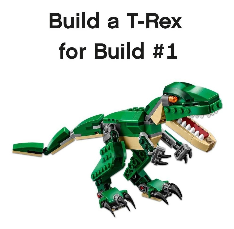 Conjunto Lego Creator Poderosos Dinossauros Construa Voc Mes - Imagem 5