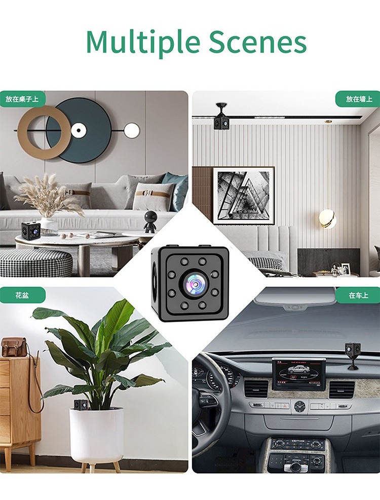 2pcs Câmera Vigilância Hd 4k Smart Wifi Mini Edição Noturna - Imagem 9