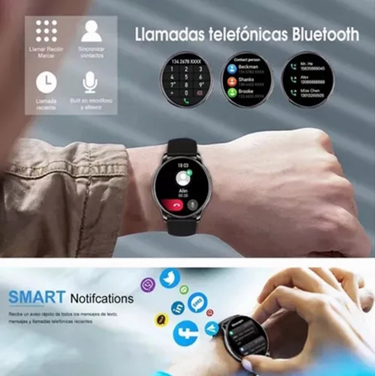 Smartwatch Esportivo Impermeável P/ Xiaomi Huawei Ios Mulher - Imagem 21