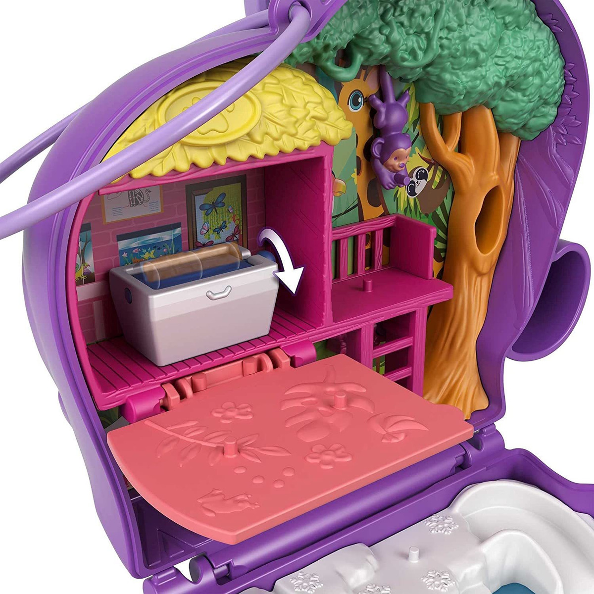Tema De Animal Compacto Polly Pocket Elephant Adventure Com - Imagem 5