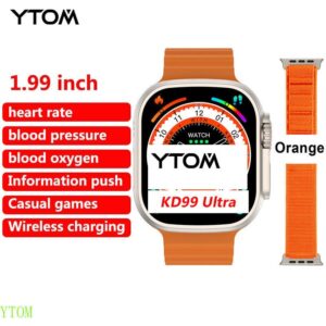 Carregamento Sem Fio Kd99 Ultra Smart Watch 8 Smartwatch 1.9