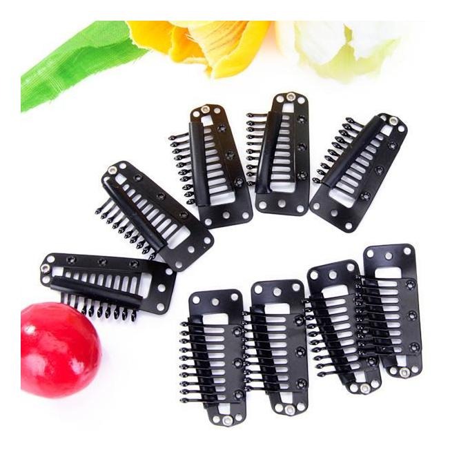 Grampos Pretos 36mm Do Da Pressão De 40 Pces Para A Peruca - Imagem 4