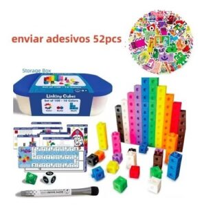 Conjunto De Atividades Magic Number Blocks Mathlink Cubes