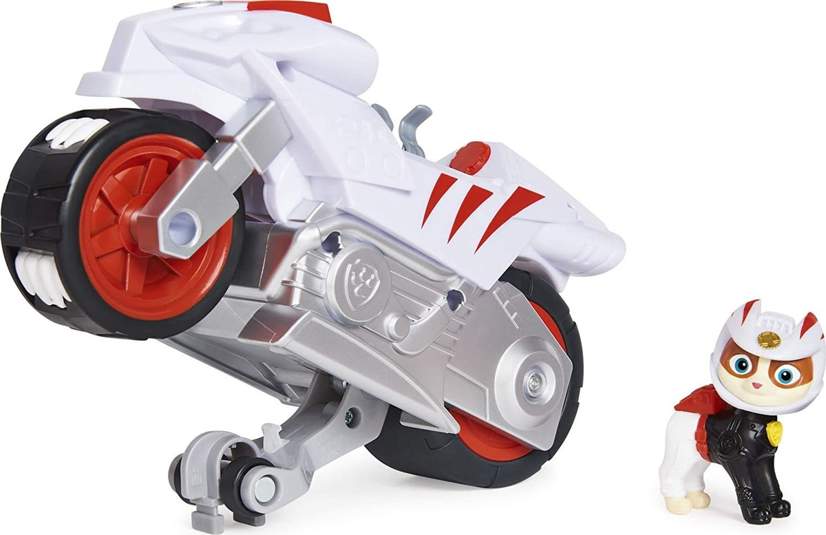 Patrulha Canina Moto Pups Wildcats Deluxe Pull Back Motocicl