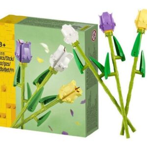 Mosaico De Brinquedo Infantil, Modelo De Buquê, Tulipas