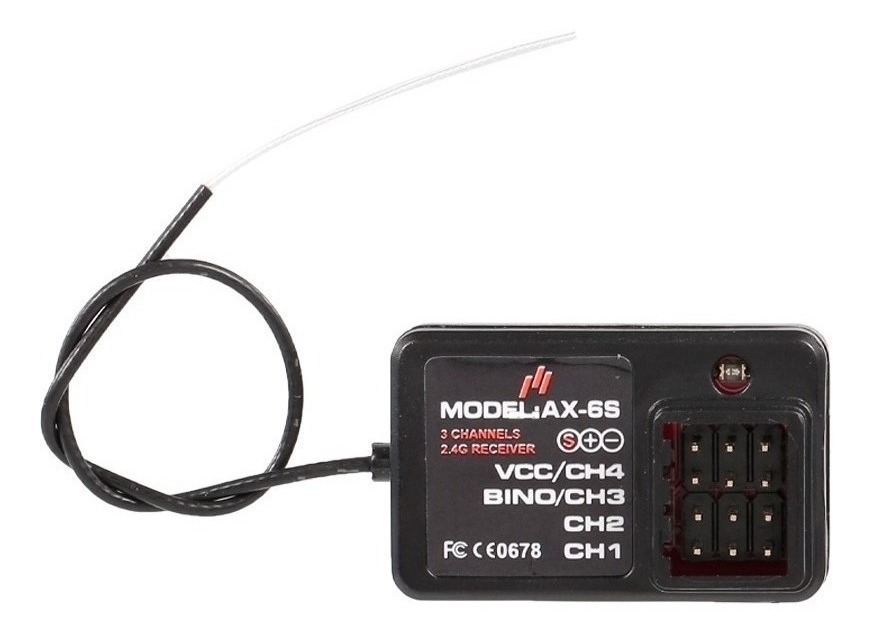 Austar Ax6s Receptor 4ch Para Carro Rc Barco Austar Ax6s - Imagem 7