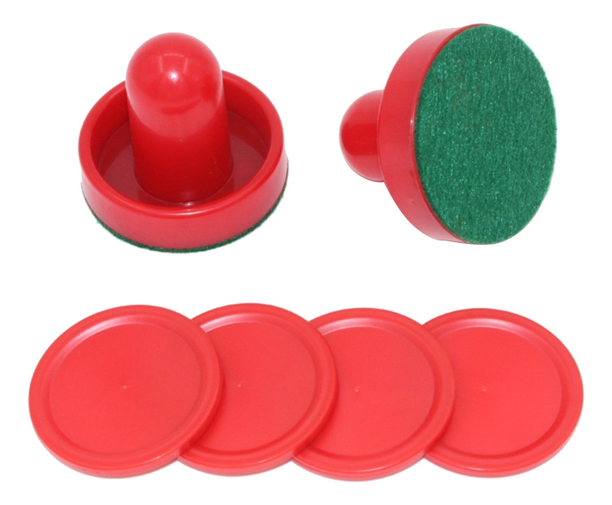 Equipamentos Para Mesas De Air Hockey Pás De Air Vermelho - Imagem 3