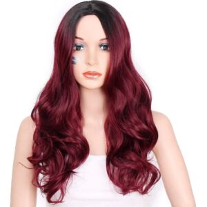 Perucas Completas Perucas Sintéticas De Cabelo Longo Ondulad