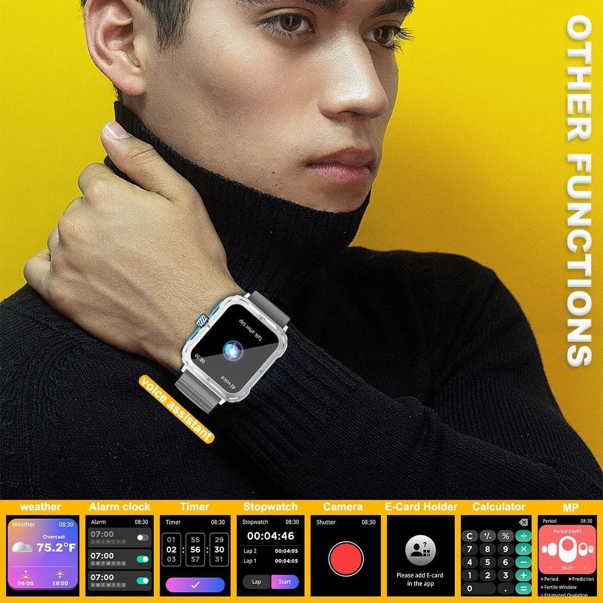 Smartwatch (recebimento/discagem De Chamadas) Relóg - Imagem 6