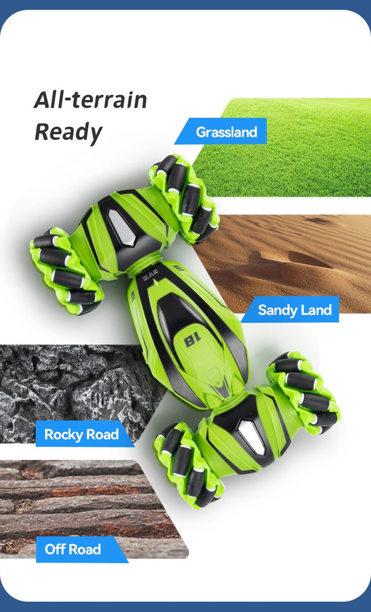 Deformação Do Controle Remoto Gesture Rc Car Drift Stunt 2.4 - Imagem 10