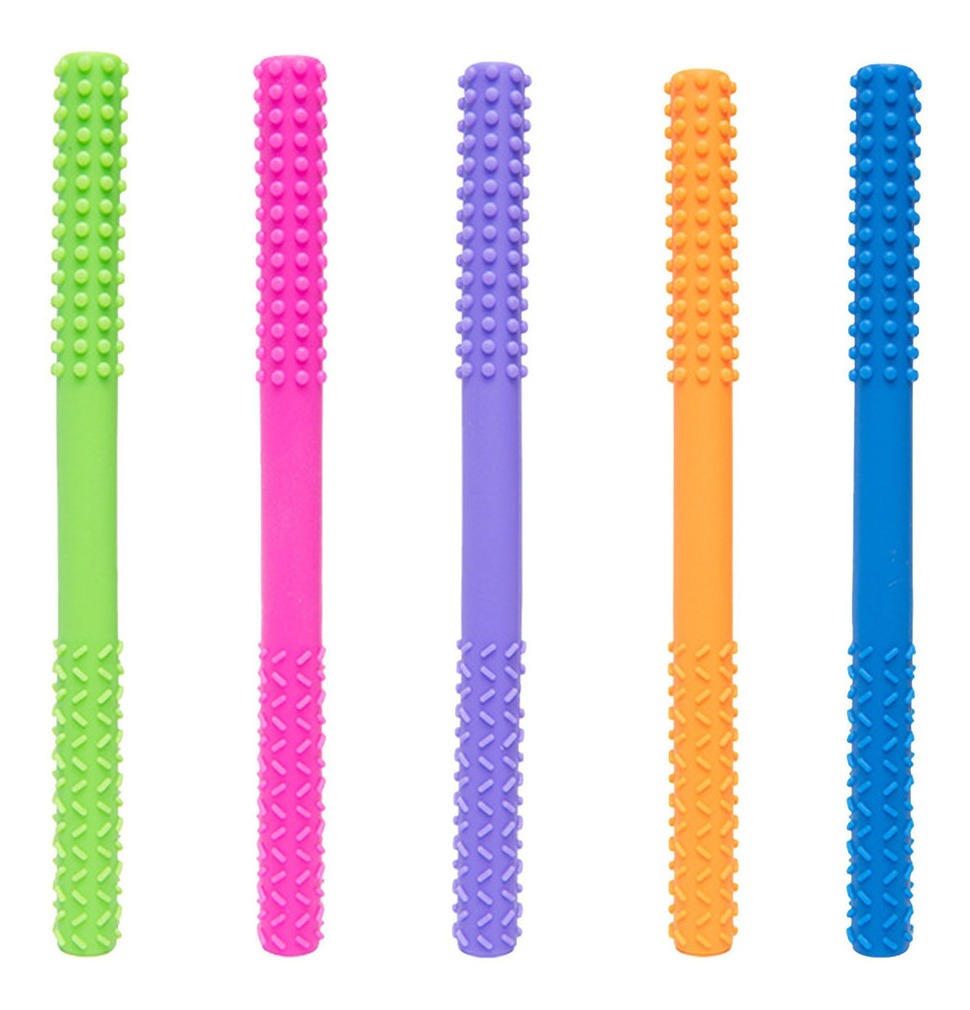 Z Bebê Silicone Oco Dentição Tubo Bebê Mastigar Brinquedo An - Imagem 2
