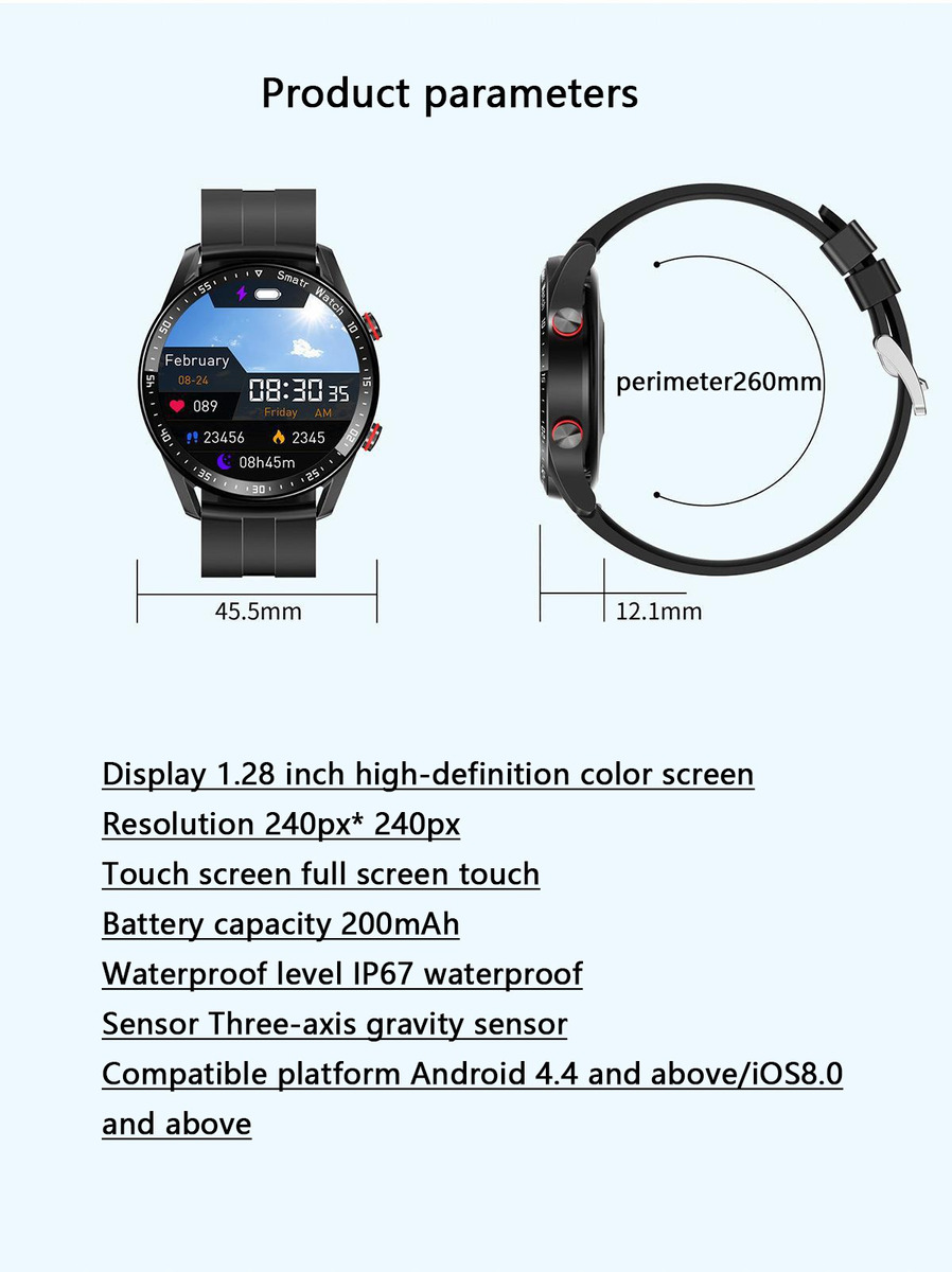 Relógio Inteligente Hw20 Ecg+ppg Bluetooth Call Relógio Impe - Imagem 6