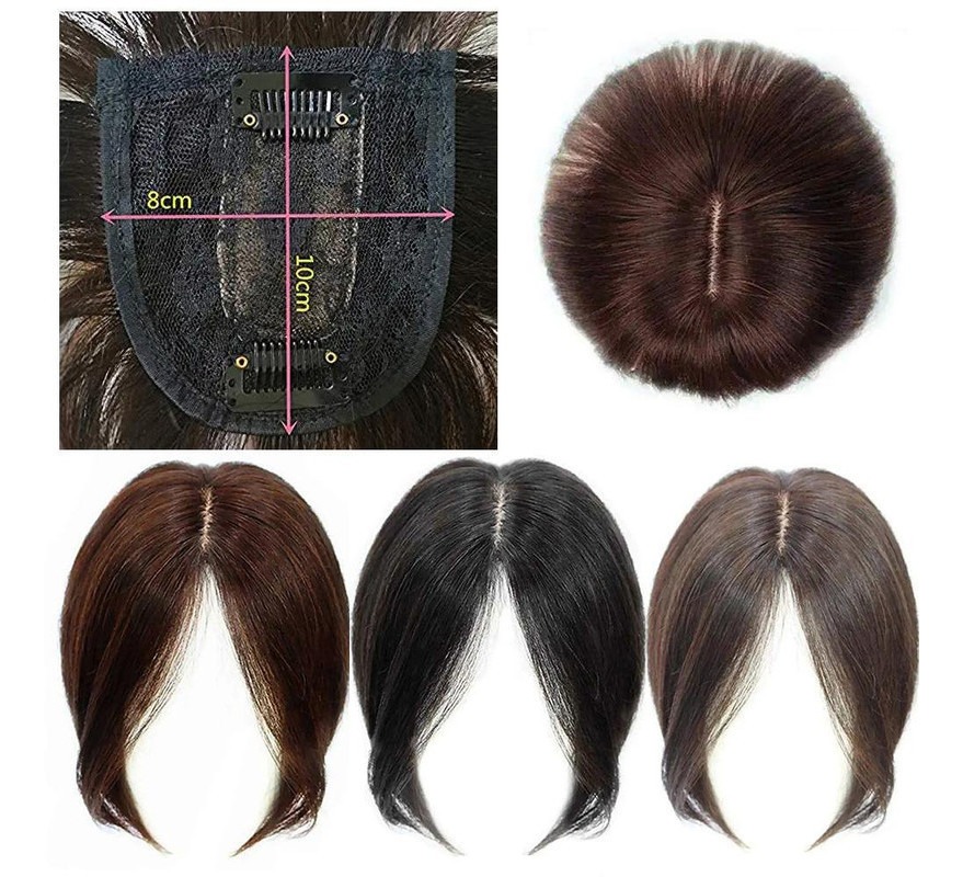 Franja Cabelo Humano Topper 28cm - Imagem 7
