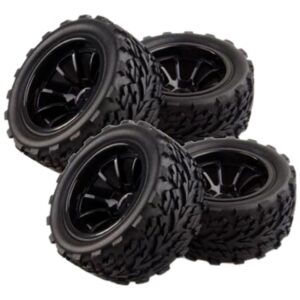 4 Peças Rc Car 1/10 Racing Wheel Rim Pneus Para 1/10 Hsp